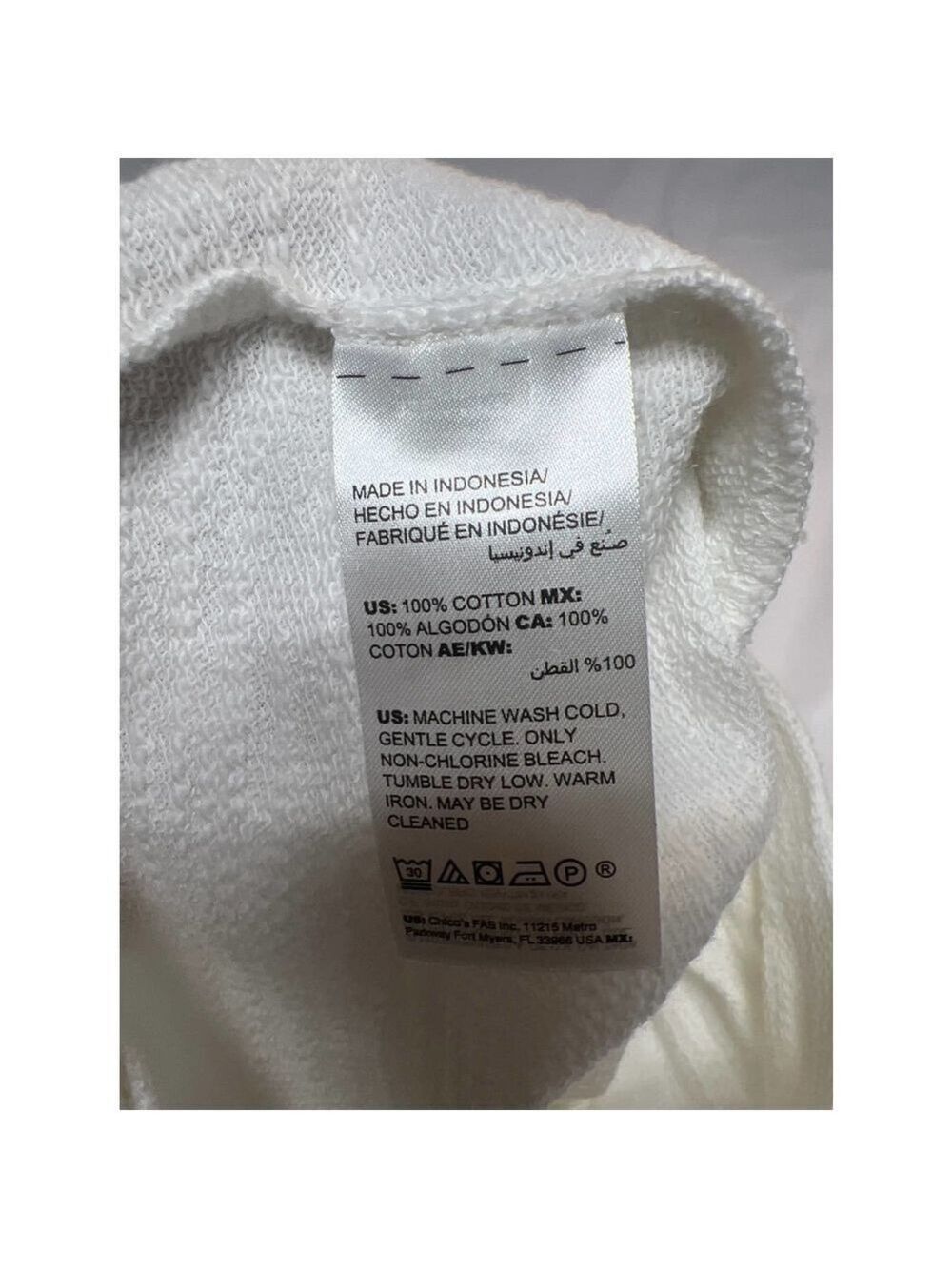 CHICO’S Zynergy textured crop pants Size M /1 (BB) NWT - Picture 7 of 7